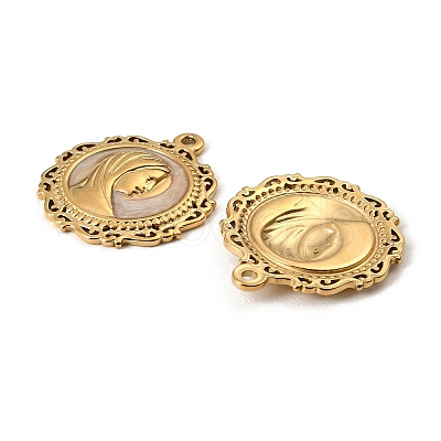304 Stainless Steel Enamel Pendants STAS-I371-22G-02-1