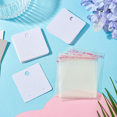 20Pcs Paper Earring Display Cards CDIS-TADJ0002-01B-1