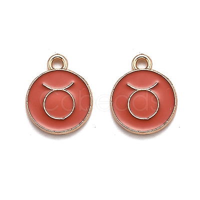 Alloy Enamel Pendants ENAM-S124-01B-12C-1