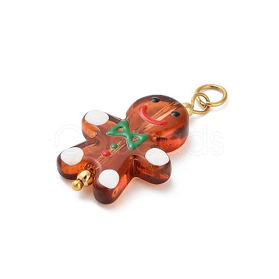 Christmas Handmade Lampwork Pendants STAS-C147-03D-1