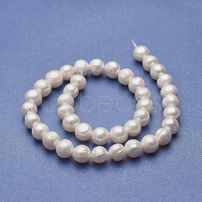 Natural Cultured Freshwater Pearl Beads Strands PEAR-P060-24A-01-1