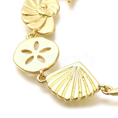 Rack Plating Brass Link Bracelets BJEW-P336-10G-1