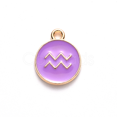 Alloy Enamel Pendants X-ENAM-S124-01B-01J-1