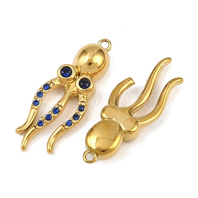 304 Stainless Steel Rhinestone Pendants LS-STAS-H242-05G-01-1