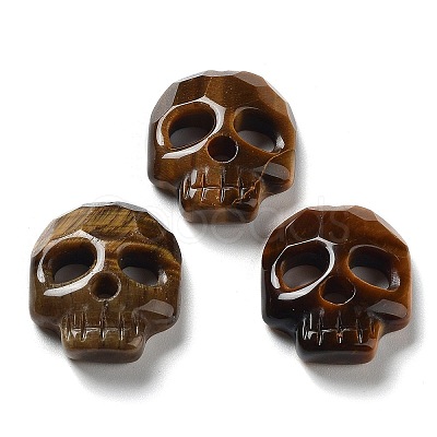Natural Tiger Eye Pendants G-M406-F02-02-1