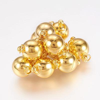 Brass Magnetic Clasps with Loops MC022-NFG-1