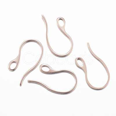 Ion Plating(IP) 304 Stainless Steel Earring Hooks X-STAS-H383-28-1