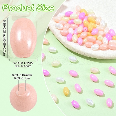 350Pcs 7 Colors Opaque Colours Luster Glass Seed Beads SEED-YW0003-23-1