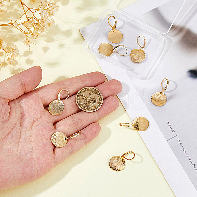 4Pair Brass Leverback Earrings EJEW-HS00002-1