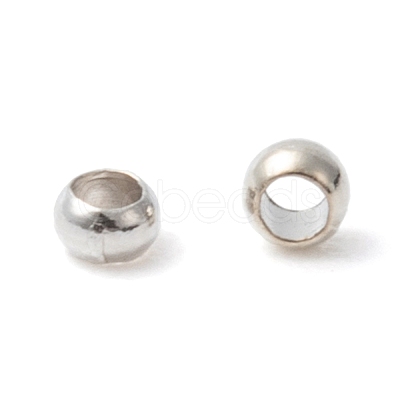 Brass Crimp Beads KK-L020-P-1