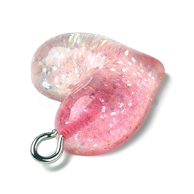 Gradient Color Transparent Resin Pendants RESI-A023-01D-1