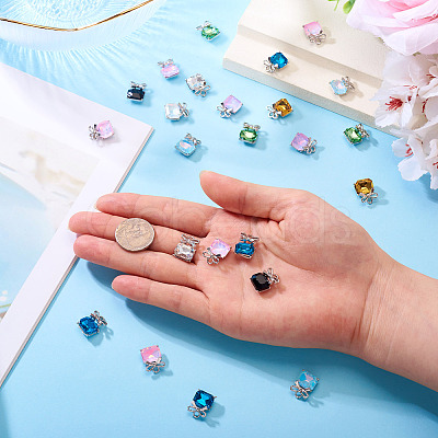 30Pcs Alloy & Glass Charms FIND-TA0008-05P-1
