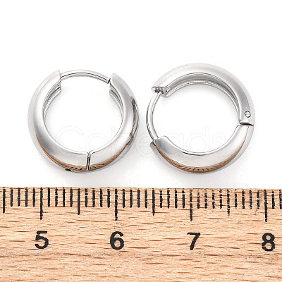 316 Surgical Stainless Steel Creoles Hoop Earrings for Women EJEW-G429-01A-P-1