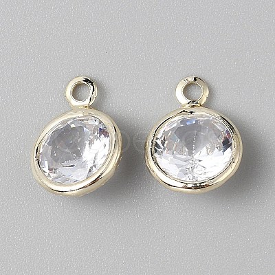 Alloy Micro Pave Cubic Zirconia Pendant FIND-WH0432-12C-G-1