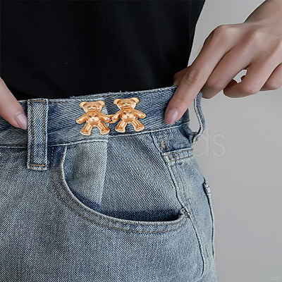 4 Pairs 4 Colors Alloy Jean Buttons Pins FIND-LP0007-21-1