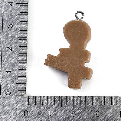 Halloween Theme Resin Pendants RESI-M046-01D-1