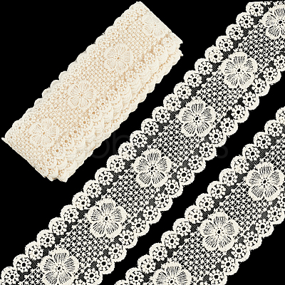 5 Yards Flat Cotton Lace Ribbon OCOR-GF0004-71C-01-1
