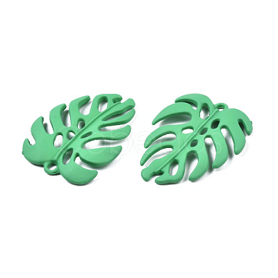 Spray Painted Alloy Pendants PALLOY-N155-114A-1
