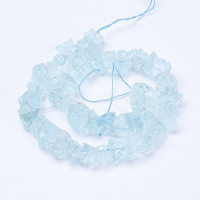 Synthetic Aquamarine Bead Strands G-P254-A01-1