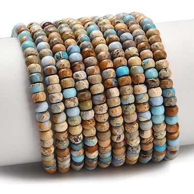 Dyed Natural Imperial Jasper Beads Strands G-P600-A01-01C-1