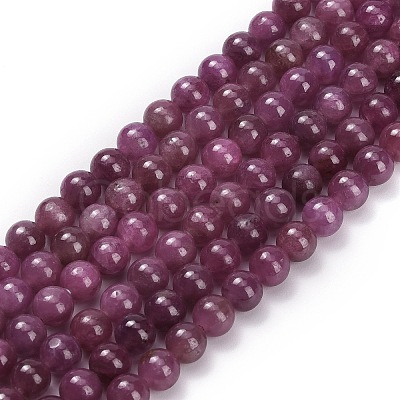 Natural Ruby Beads Strands G-L631-A01-5mm-AA-1