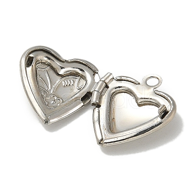 Brass Locket Pendants KK-Q019-03P-1