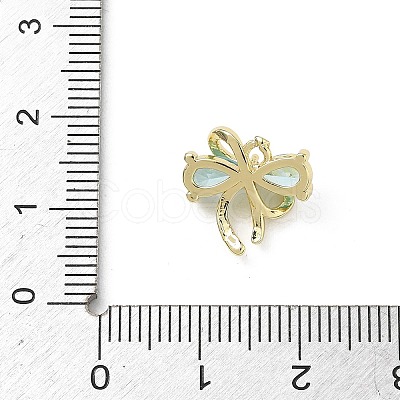Brass Micro Pave Cubic Zirconia Charms KK-A300-01G-05-1
