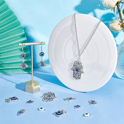 Evil Eye Jewelry Making Finding Kit FIND-PH0008-04-1