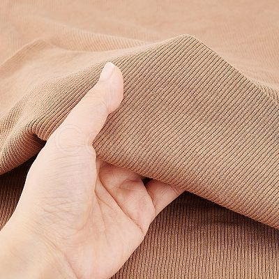 Cotton Strechy Kintted Rib Fabric FIND-WH0152-192A-1