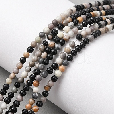 Natural Picasso Jasper Beads Strands G-Z116-A07-3mm-1
