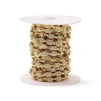 Brass Oval & Rectangle Link Chains CHC-K013-13G-1