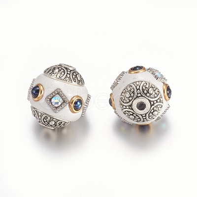 Polymer Clay Beads CLAY-F003-G03-1