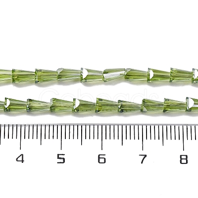 Transparent Electroplate Glass Beads Strands EGLA-H107-02A-PL05-1