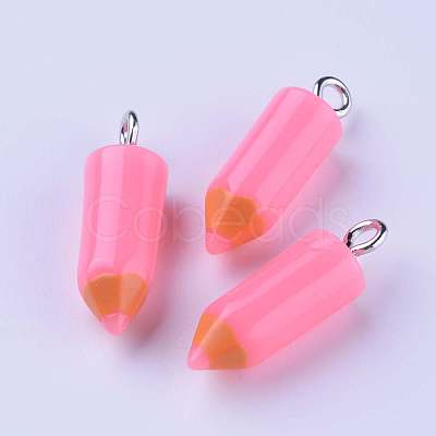 Resin Pendants RESI-WH0008-13D-1