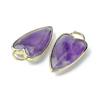 Natural Amethyst Pendants G-O204-02G-1