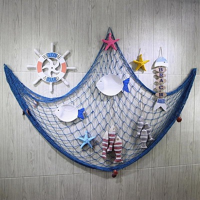 Fish Net Wall Decoration DIY-WH0168-84B-1