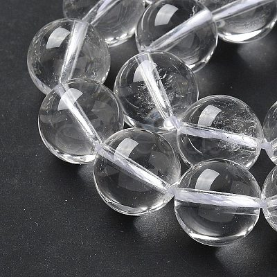 Natural Quartz Crystal Beads Strands G-D840-61-12mm-AA-1