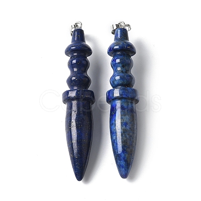 Dyed Natural Lapis Lazuli Pendants G-C187-02B-1