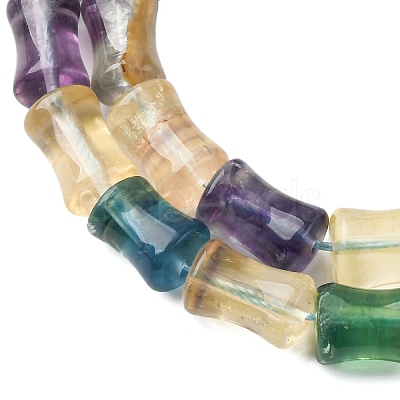 Natural Colorful Fluorite Beads Strands G-H051-B01-02-1