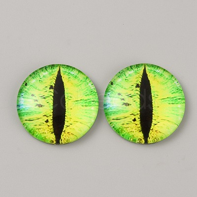 Luminous Self Adhesive Glass Eyes Cabochons DIY-WH0304-941C-31-1