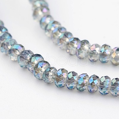 Electroplate Glass Beads Strands EGLA-P018-1mm-FR-B03-1