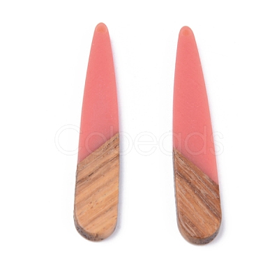Resin & Walnut Wood Pendants RESI-S358-40S-1
