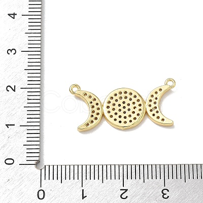 Brass Micro Pave Clear Cubic Zirconia Pendants KK-A300-10A-G-1