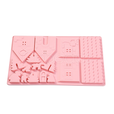 Christmas Gingerbread House Food Grade Silicone Molds SIL-G001-01B-1