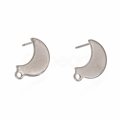 Non-Tarnish 304 Stainless Steel Stud Earring Findings STAS-I176-10P-1