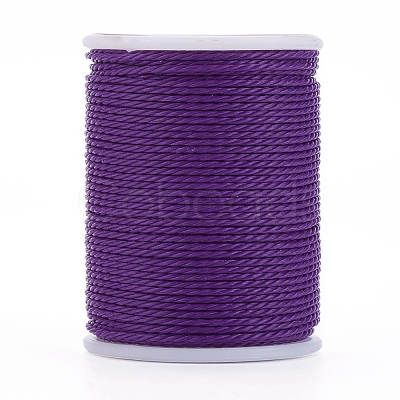 Round Waxed Polyester Cord YC-G006-01-1.0mm-13-1