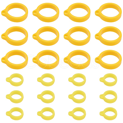 60Pcs 2 Style Silicone Pendant SIL-GF0001-43A-1