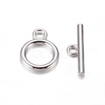 Alloy Toggle Clasps TIBE-E001-P-1