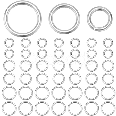 Beebeecraft 60Pcs 3 Styles 925 Sterling Silver Open Jump Rings STER-BBC0006-20-1