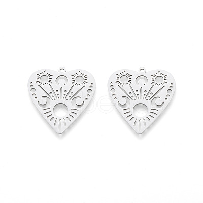 Non-Tarnish 201 Stainless Steel Pendants STAS-N090-LA987-1-1